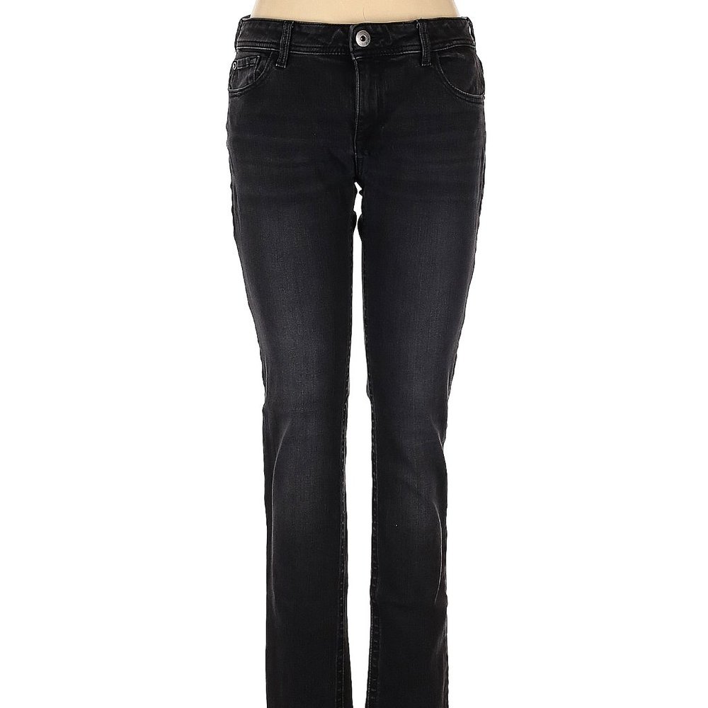 DL1961 Jeans Amanda Black Boho Skinny Mid Rise Waist Sz 29 #152